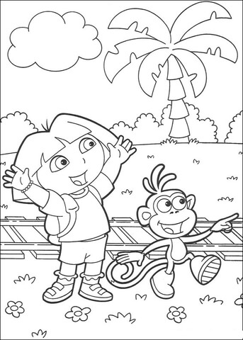 The Train Is Coming  Coloring Page